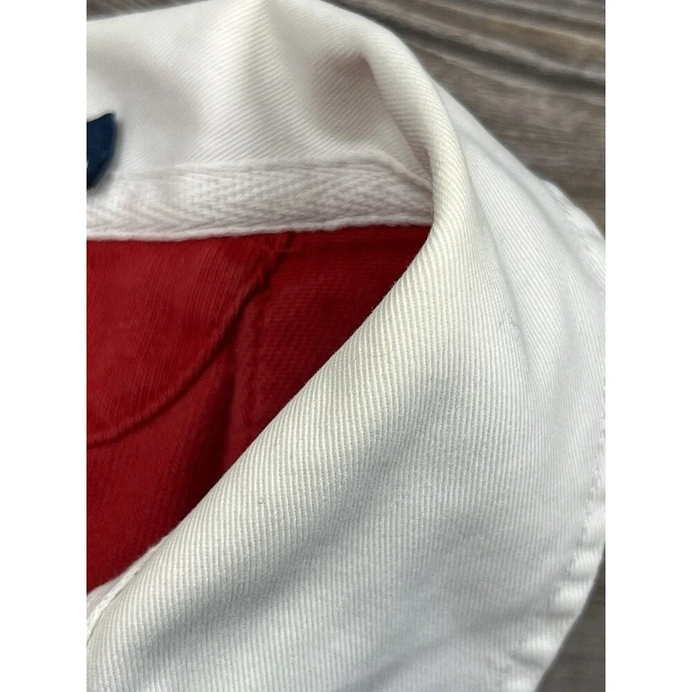 Y2K Polo by Ralph‎ Lauren Red Rugby Shirt Mens XL Old Money Big Pony Chest Logo